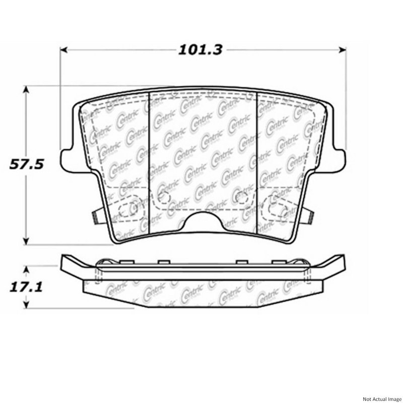 Centric 106.10570 Disc Brake Pad Set - Front or Rear
