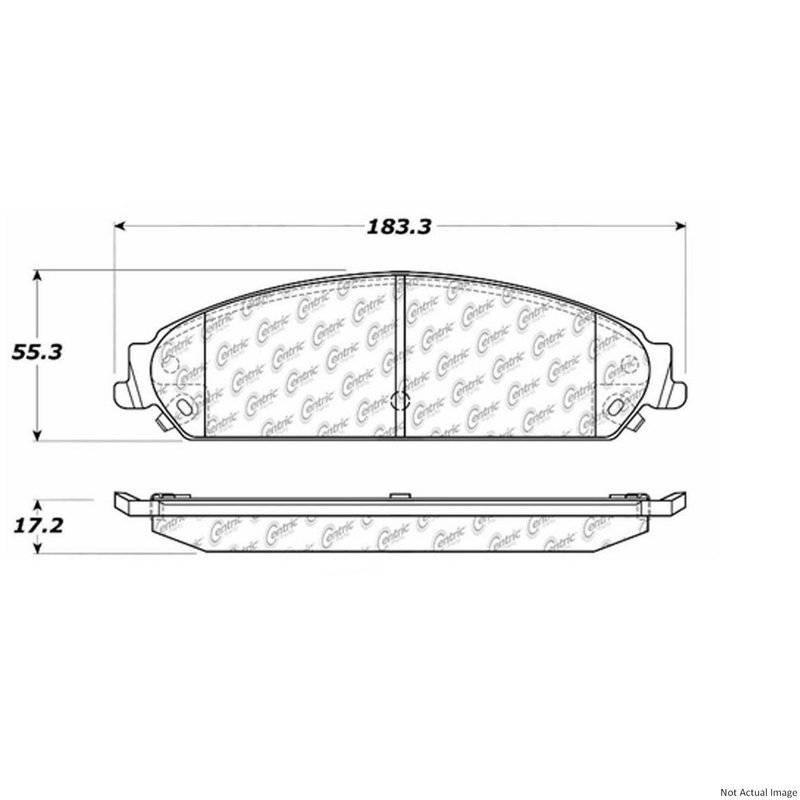 Centric 106.10580 Disc Brake Pad Set - Front