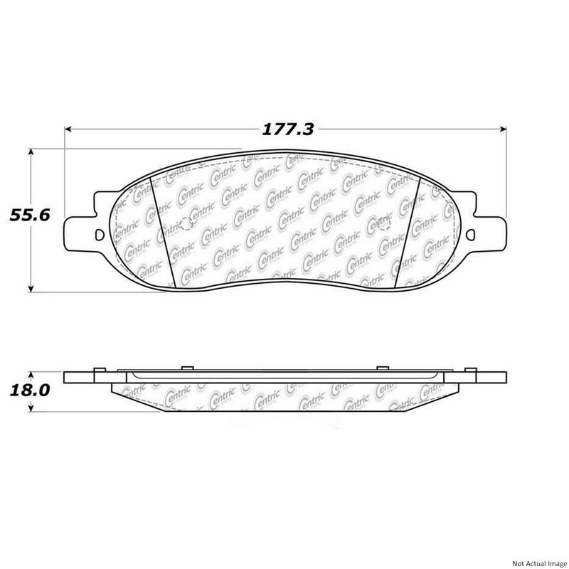 Centric 106.10680 Disc Brake Pad Set - Rear