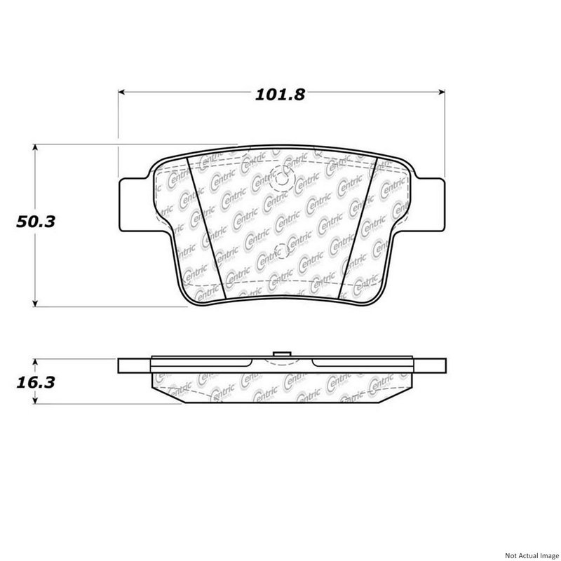 Centric 106.10710 Disc Brake Pad Set - Rear