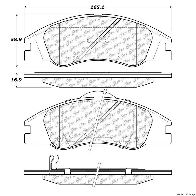 Centric 106.10740 Disc Brake Pad Set - Front