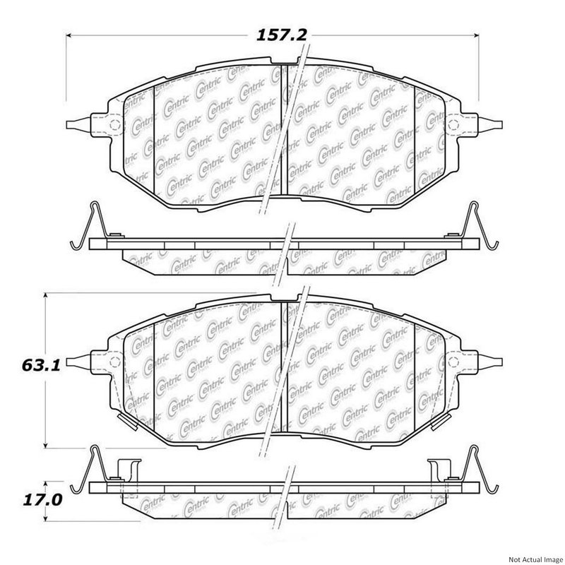 Centric 106.10780 Disc Brake Pad Set - Front