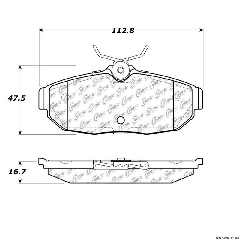 Centric 106.10820 Disc Brake Pad Set - Rear