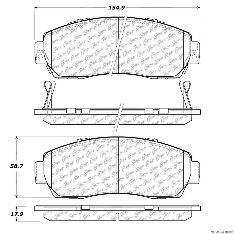 Centric 106.10890 Disc Brake Pad Set - Front