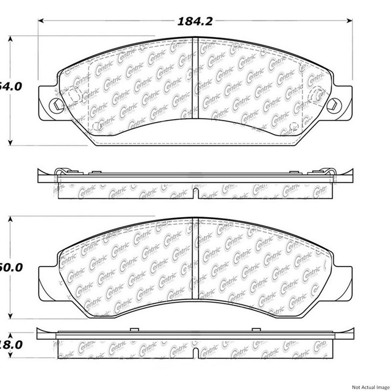 Centric 106.10920 Disc Brake Pad Set - Front