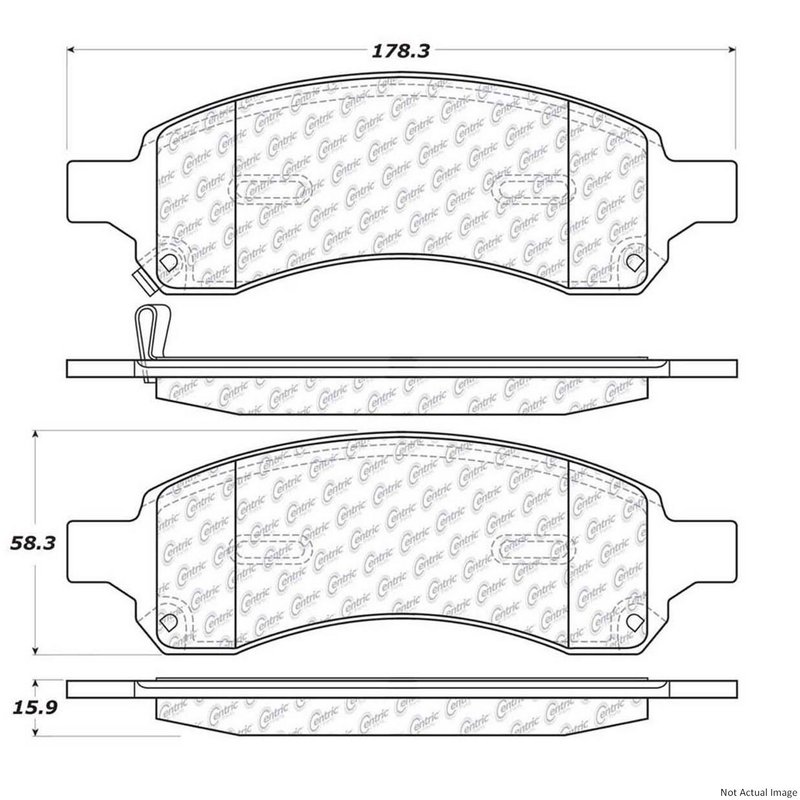 Centric 106.11691 Disc Brake Pad Set - Front