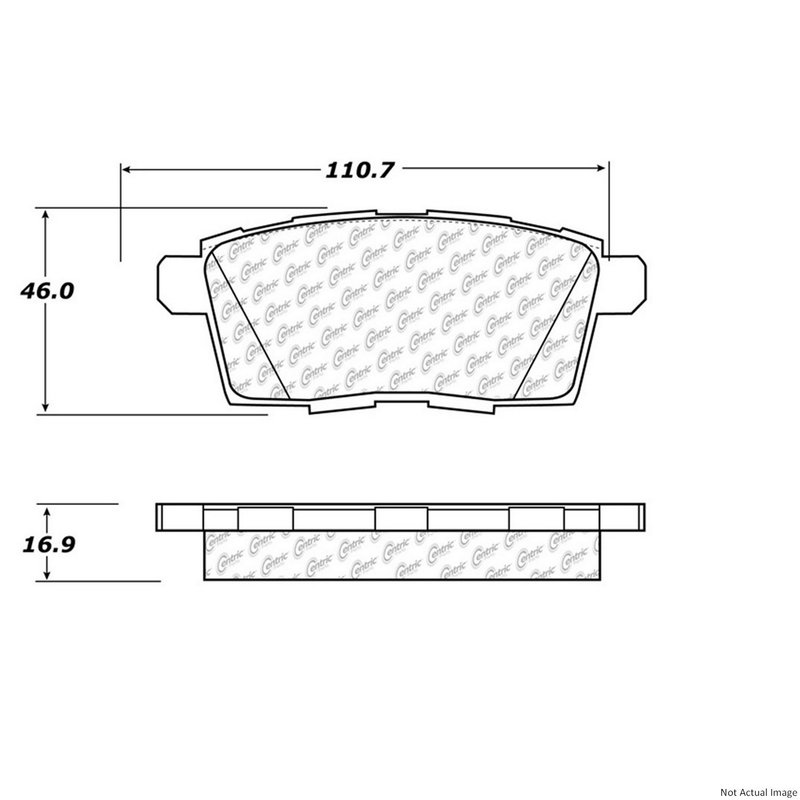 Centric 106.12590 Disc Brake Pad Set - Rear