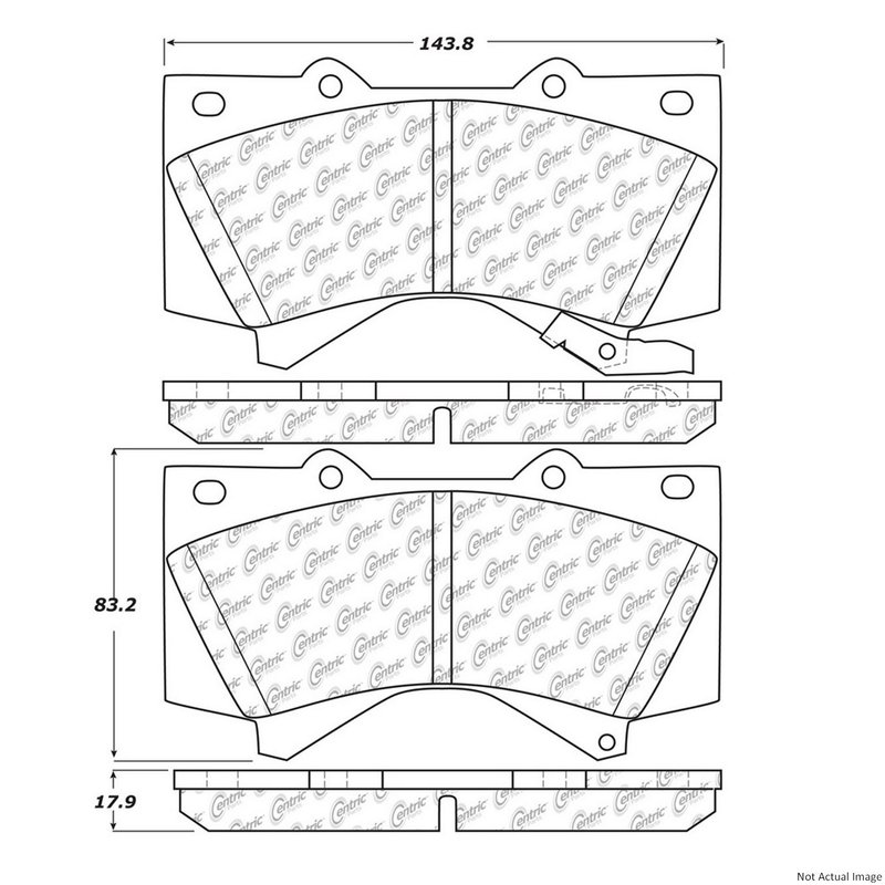 Centric 106.13030 Disc Brake Pad Set - Front