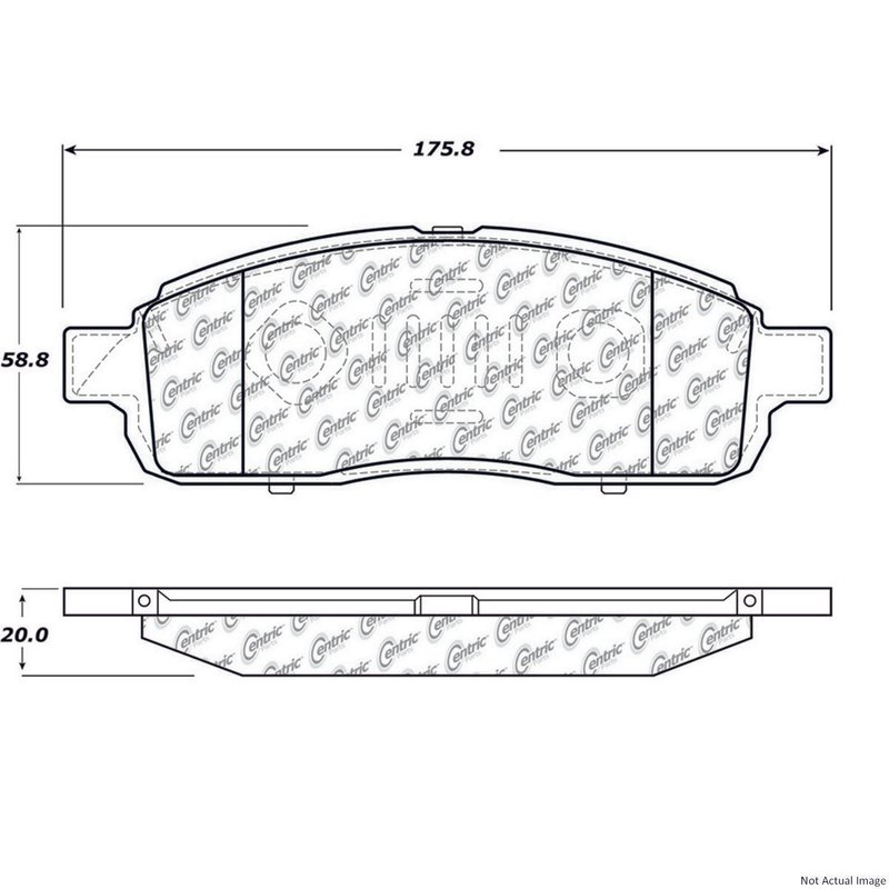 Centric 106.13920 Disc Brake Pad Set - Front