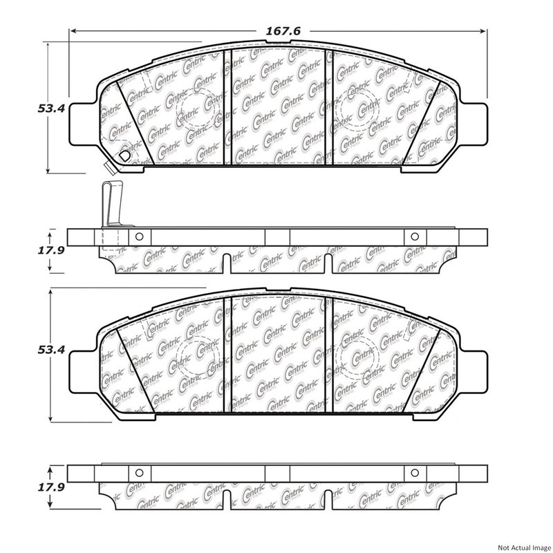 Centric 106.14010 Disc Brake Pad Set - Front