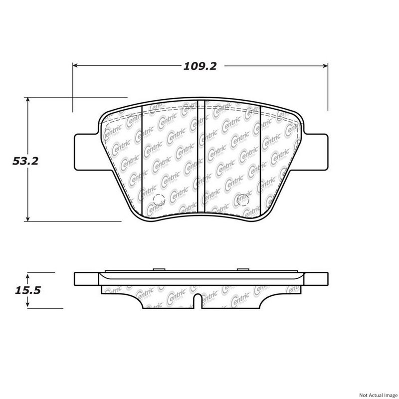 Centric 106.14560 Disc Brake Pad Set - Rear