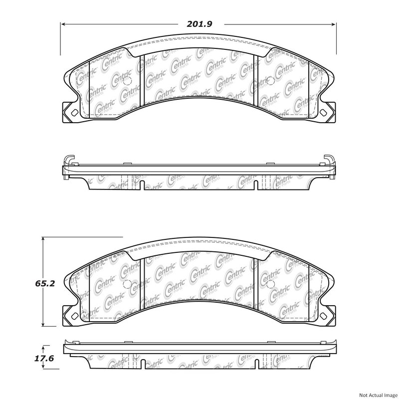Centric 106.15651 Disc Brake Pad Set - Rear