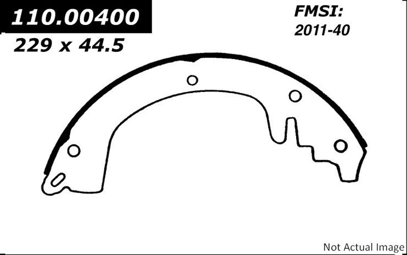 Centric 111.00400 Drum Brake Shoe - Front or Rear