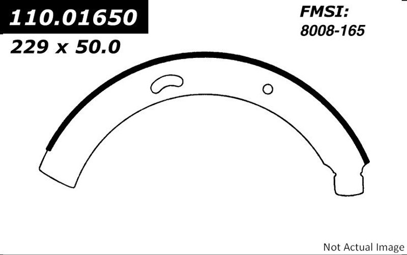 Centric 111.01650 Drum Brake Shoe - Front