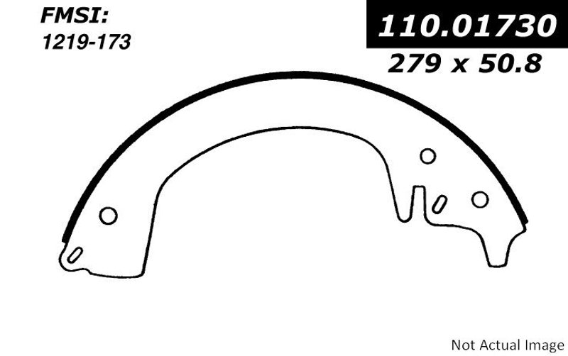 Centric 111.01730 Drum Brake Shoe - Front or Rear