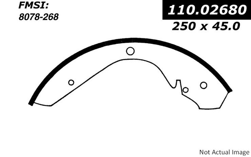 Centric 111.02680 Drum Brake Shoe - Rear