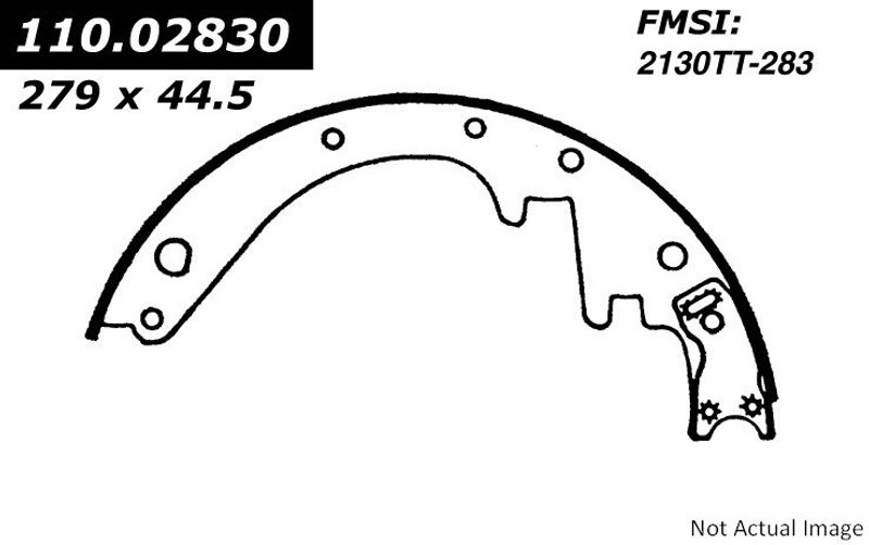 Centric 111.02830 Drum Brake Shoe - Rear