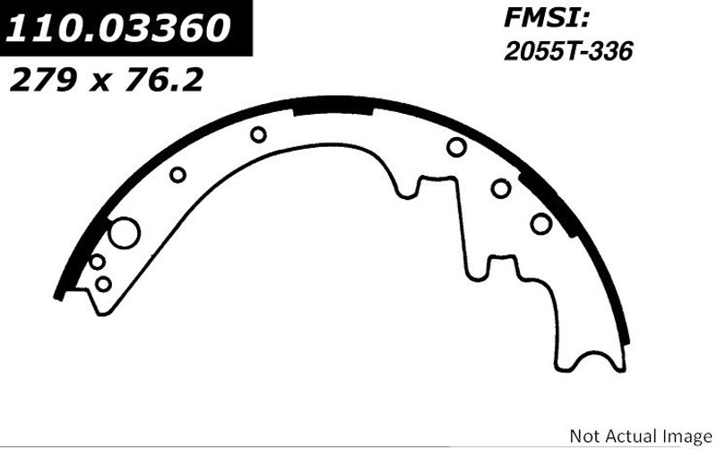Centric 111.03360 Drum Brake Shoe - Front or Rear