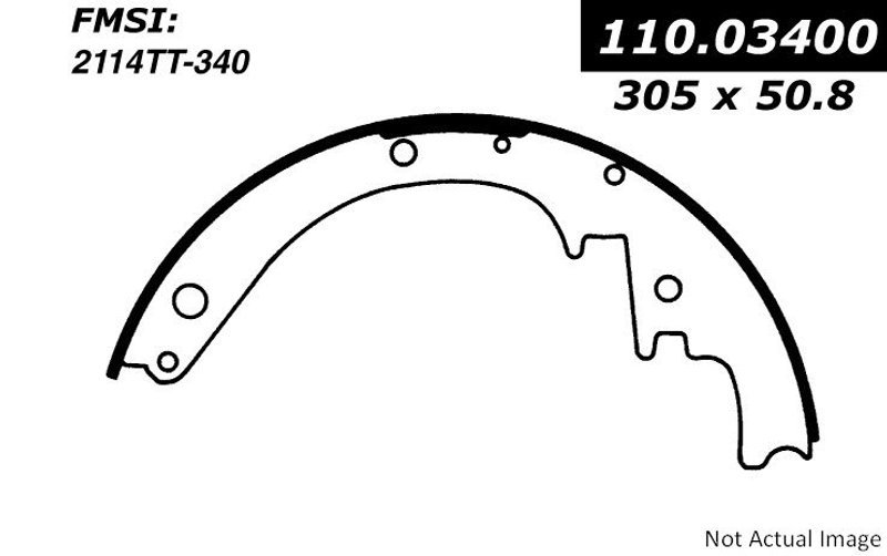 Centric 111.03400 Drum Brake Shoe - Rear