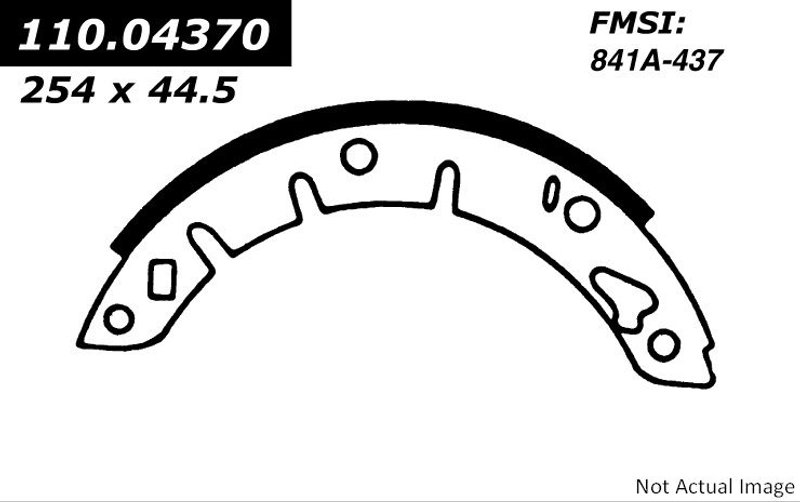 Centric 111.04370 Drum Brake Shoe - Rear