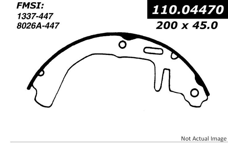 Centric 111.04470 Drum Brake Shoe - Rear