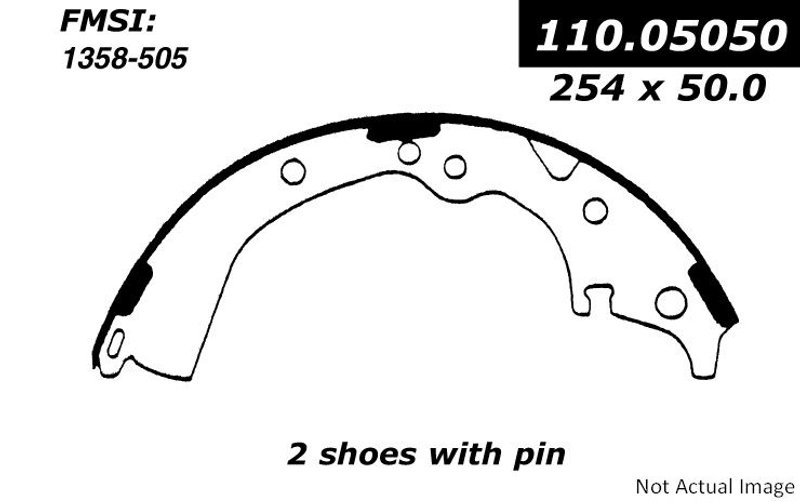 Centric 111.05050 Drum Brake Shoe - Rear