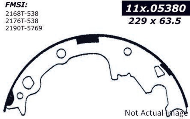 Centric 111.05380 Drum Brake Shoe - Rear