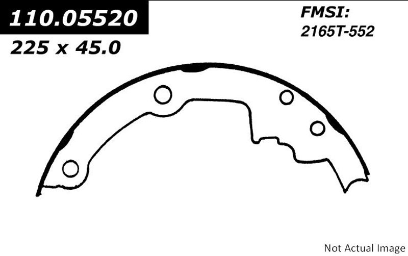 Centric 111.05520 Drum Brake Shoe - Rear