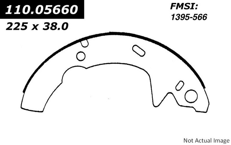 Centric 111.05660 Drum Brake Shoe - Rear