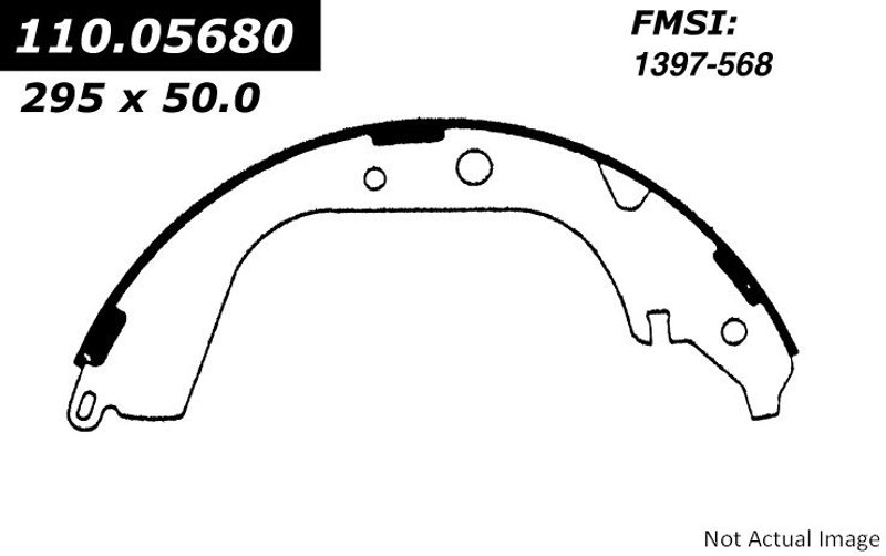 Centric 111.05680 Drum Brake Shoe - Rear