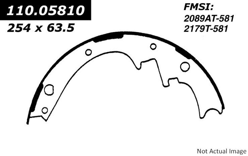 Centric 111.05810 Drum Brake Shoe - Front or Rear