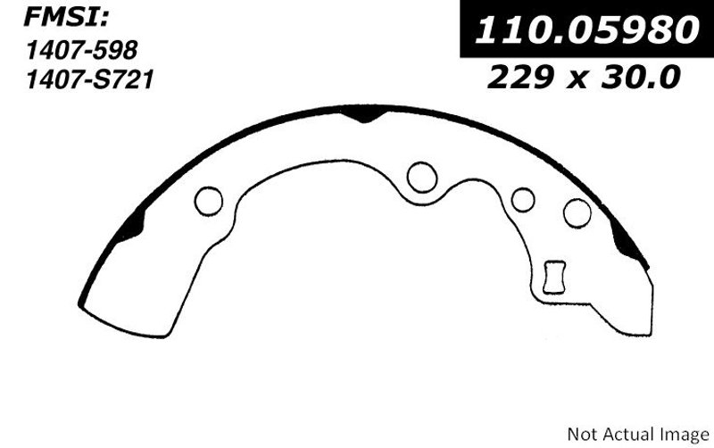 Centric 111.05980 Drum Brake Shoe - Rear