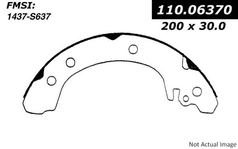 Centric 111.06370 Drum Brake Shoe - Rear