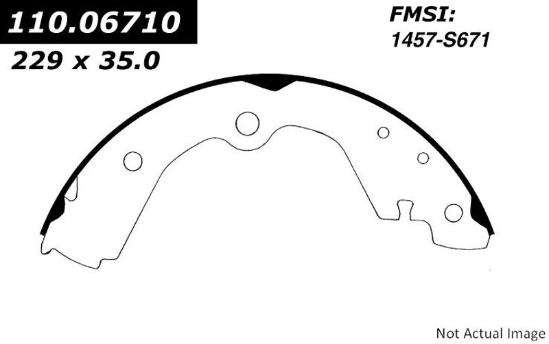 Centric 111.06710 Drum Brake Shoe - Rear