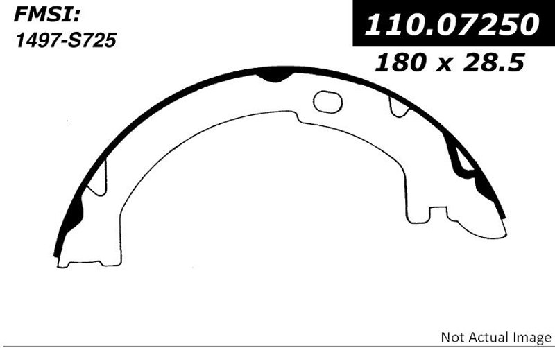 Centric 111.07250 Parking Brake Shoe - Rear