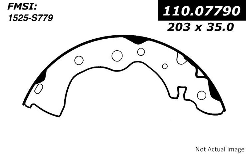 Centric 111.07790 Drum Brake Shoe - Rear