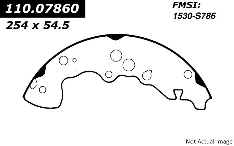 Centric 111.07860 Drum Brake Shoe - Rear