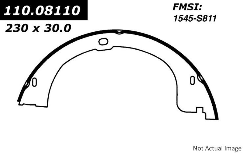 Centric 111.08110 Parking Brake Shoe - Rear