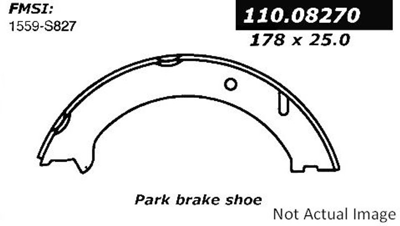 Centric 111.08270 Parking Brake Shoe - Rear