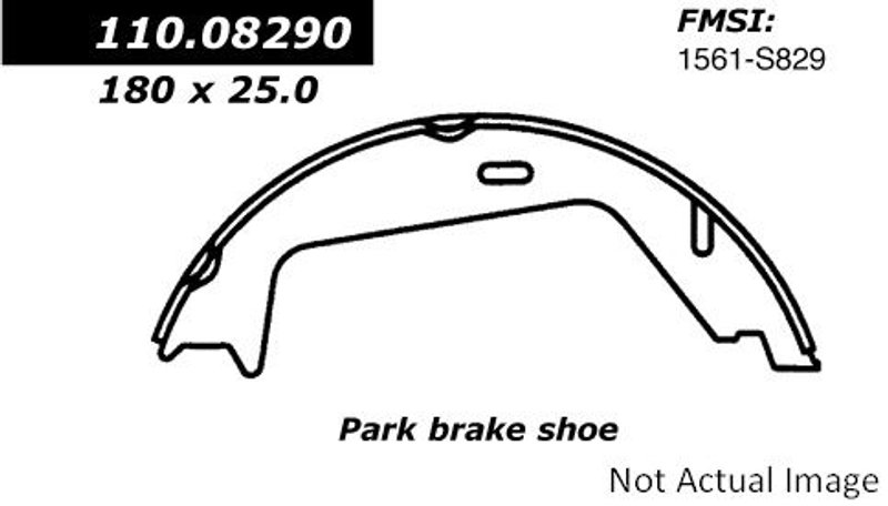 Centric 111.08290 Parking Brake Shoe - Rear