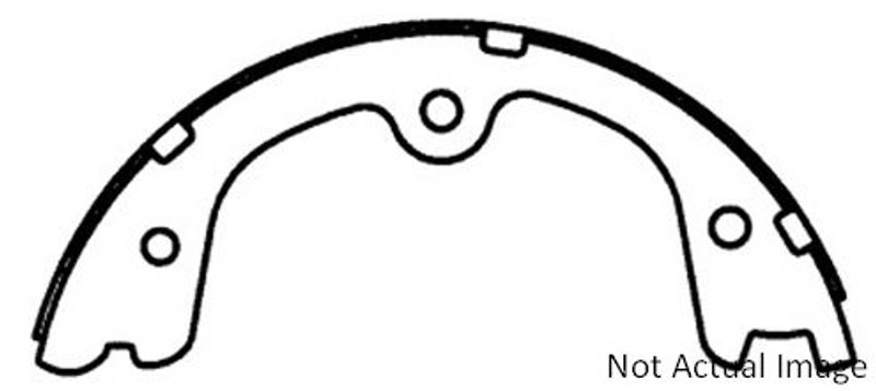 Centric 111.08690 Parking Brake Shoe - Rear