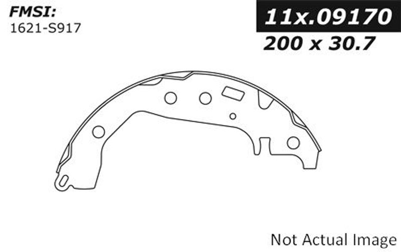 Centric 111.09170 Drum Brake Shoe - Rear