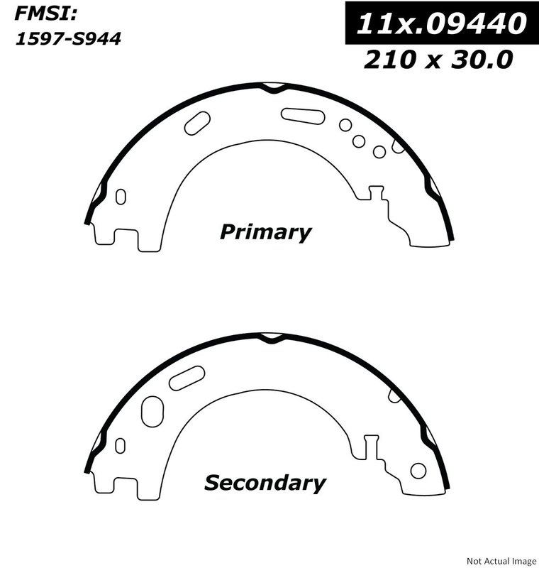 Centric 111.09440 Parking Brake Shoe - Rear