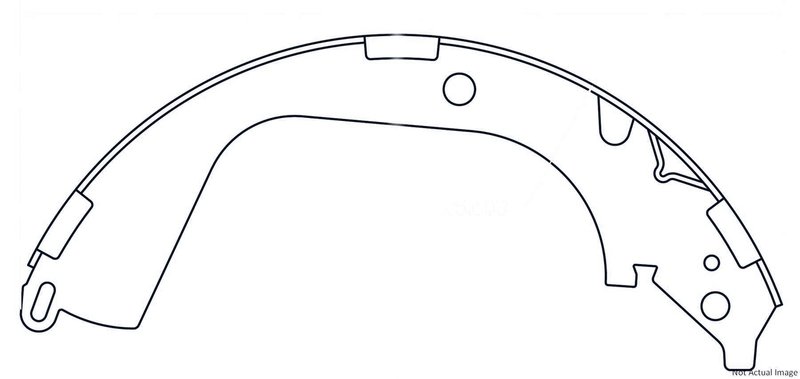 Centric 111.09590 Drum Brake Shoe - Rear