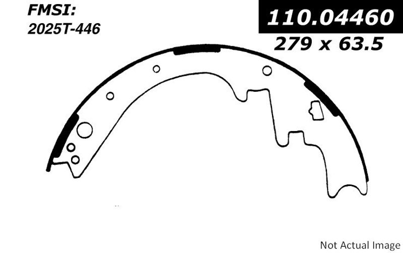 Centric 112.04460 Drum Brake Shoe - Rear