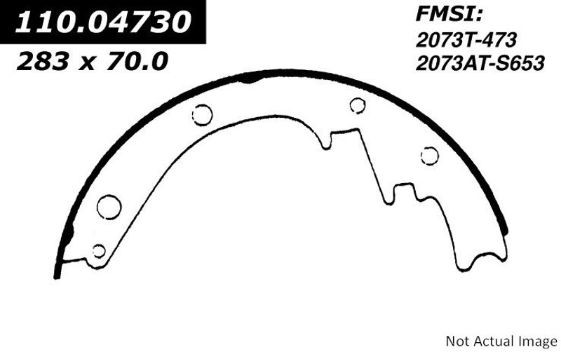 Centric 112.04730 Drum Brake Shoe - Rear