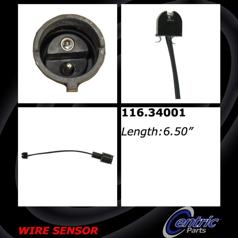 Centric 116.34001 Disc Brake Pad Wear Sensor - Front or Rear