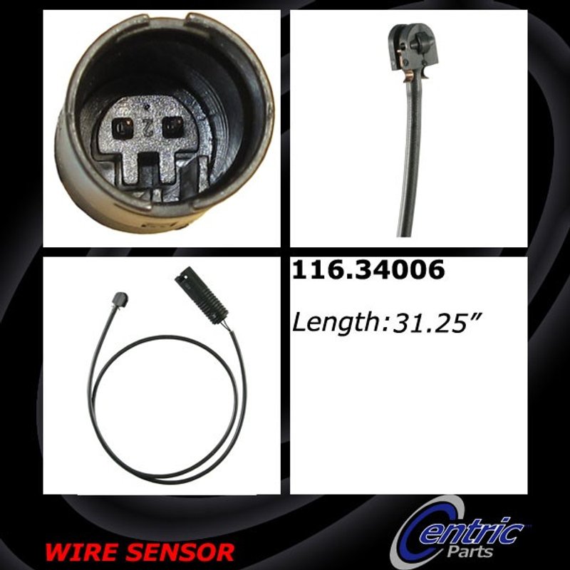 Centric 116.34006 Disc Brake Pad Wear Sensor - Rear