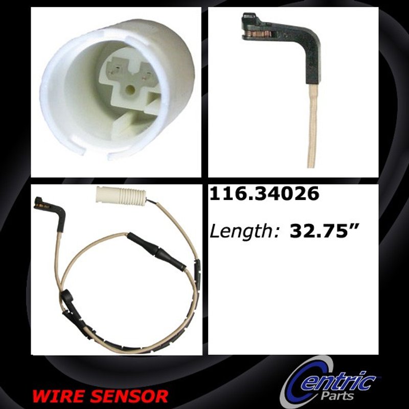 Centric 116.34026 Disc Brake Pad Wear Sensor - Rear
