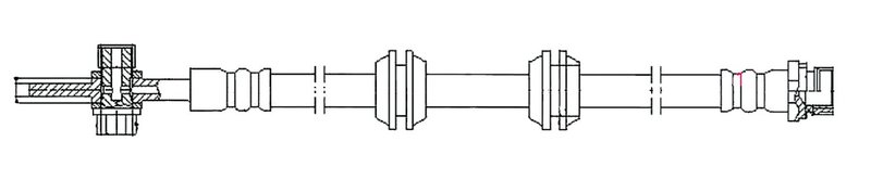 Centric 150.22310 Brake Hydraulic Hose - Rear